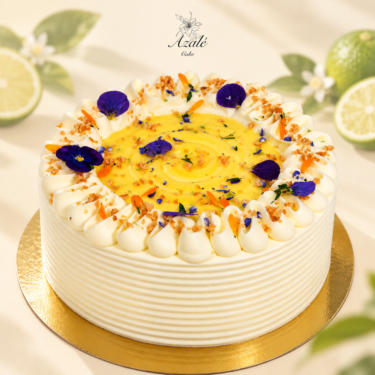 Lime Yuzu Citrus Cream Cake